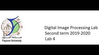lab 4 - Image processing