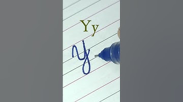 How to write letter Yy | Cursive writing a to z #cursivewriting #handwriting  #shorts