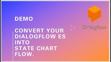 Demo - Convert your Dialogflow ES into State chart flow.