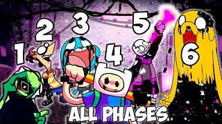 Pibby ALL PHASES | Come Learn With Pibby | (Finn, Jake, Phineas) | Friday Night Funkin' | FNF Mods