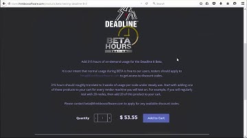 Usage Based Licensing - Thinkbox Store Demo