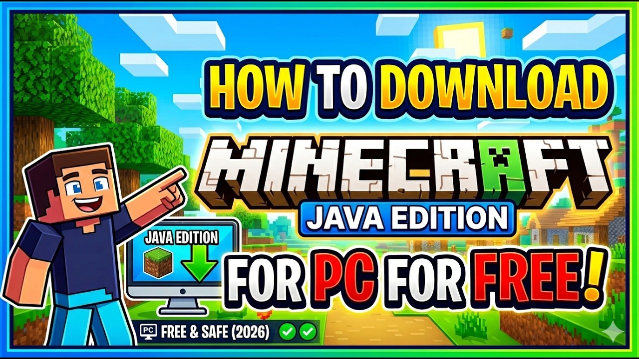 How to download Minecraft java for PC for free - YouTube