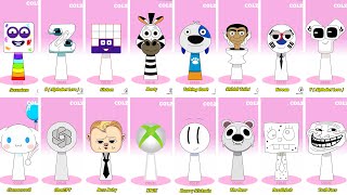 Incredibox Sprunki Oc Phase 1 To Phase 2 Seventeen, Z Alphabet Lore, Sixteen, Marty, Talking Hank