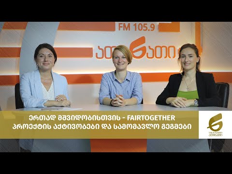 ერთად მშვიდობისთვის - Fairtogether პროექტის აქტივობები და სამომავლო გეგმები
