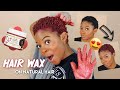 I COLORED MY HAIR RED! | Trying Hair Paint Wax on My Natural Hair!