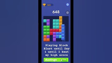 Day 1 of beating my high score in block blast #blockblast #ytshorts #gamer
