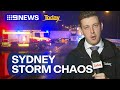 Severe storms cause traffic chaos on Sydney’s roads | 9 News Australia