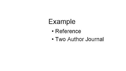 Two author journal reference