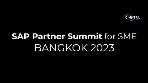 SAP Partner Summit for SME  Bangkok 2023