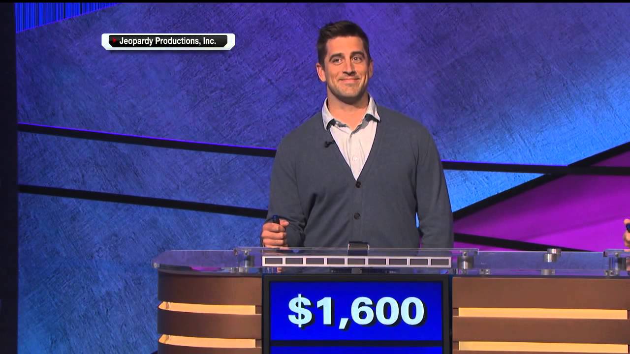 Aaron Rodgers wins 'Celebrity Jeopardy' YouTube