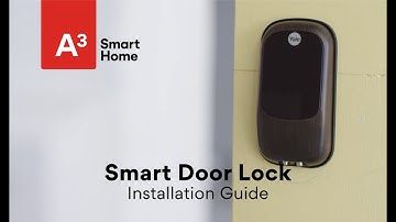 How to Install the A3SH Smart Door Lock | A3 Smart Home Self-Install Kit | Deadbolt Outdoor