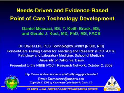 Needs-Driven and Evidence-Based Point-of-Care Tech...