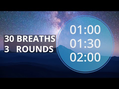 Guided Breathing (3 rounds with onscreen timer) 