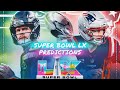 NFL Super Bowl LX Predictions. Seattle Seahawks vs. New England Patriots. 
