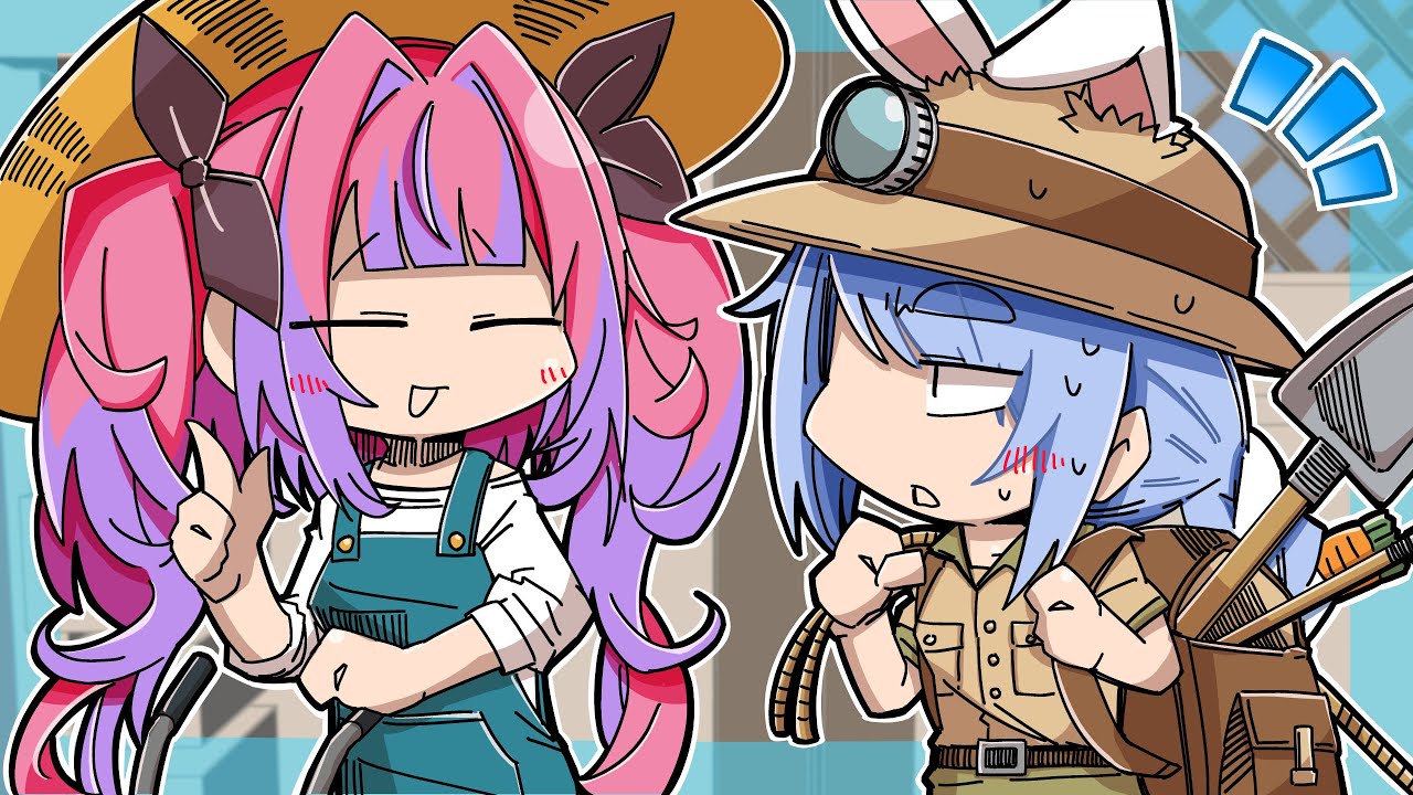 Vivi wants to become friends with shy Pekora.【Animated Hololive/Eng sub】【Pekora/Vivi】