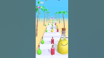 juice run Android iOS level satisfying walkthrough gameplay #games #viralvideo #gaming