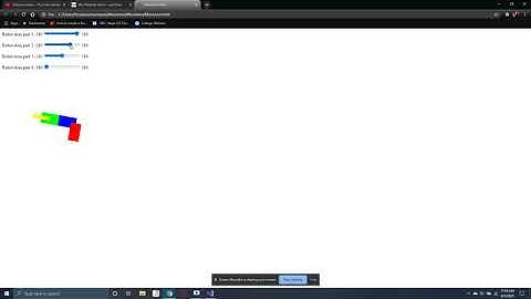 Rainbow Robotic Arm (HTML & JAVASCRIPT)