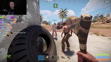 Valkyrae Meets Sodapoppin and Vigors in Rust for the First Time (Chat Reaction) | OTV Rust Server