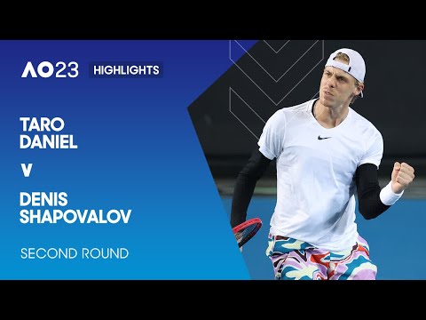 Taro daniel v denis shapovalov highlights | australian open 2023 second round