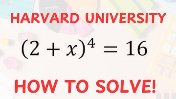 Harvard University Admission Interview Tricks | Can You Solve For x?