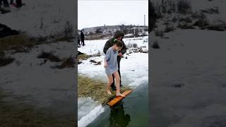 Part137 Little Girl Winter Swimmingwinterswimming Itsreallytoofierce Bath