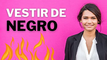 ¿Qué dice de una persona vestir de negro?