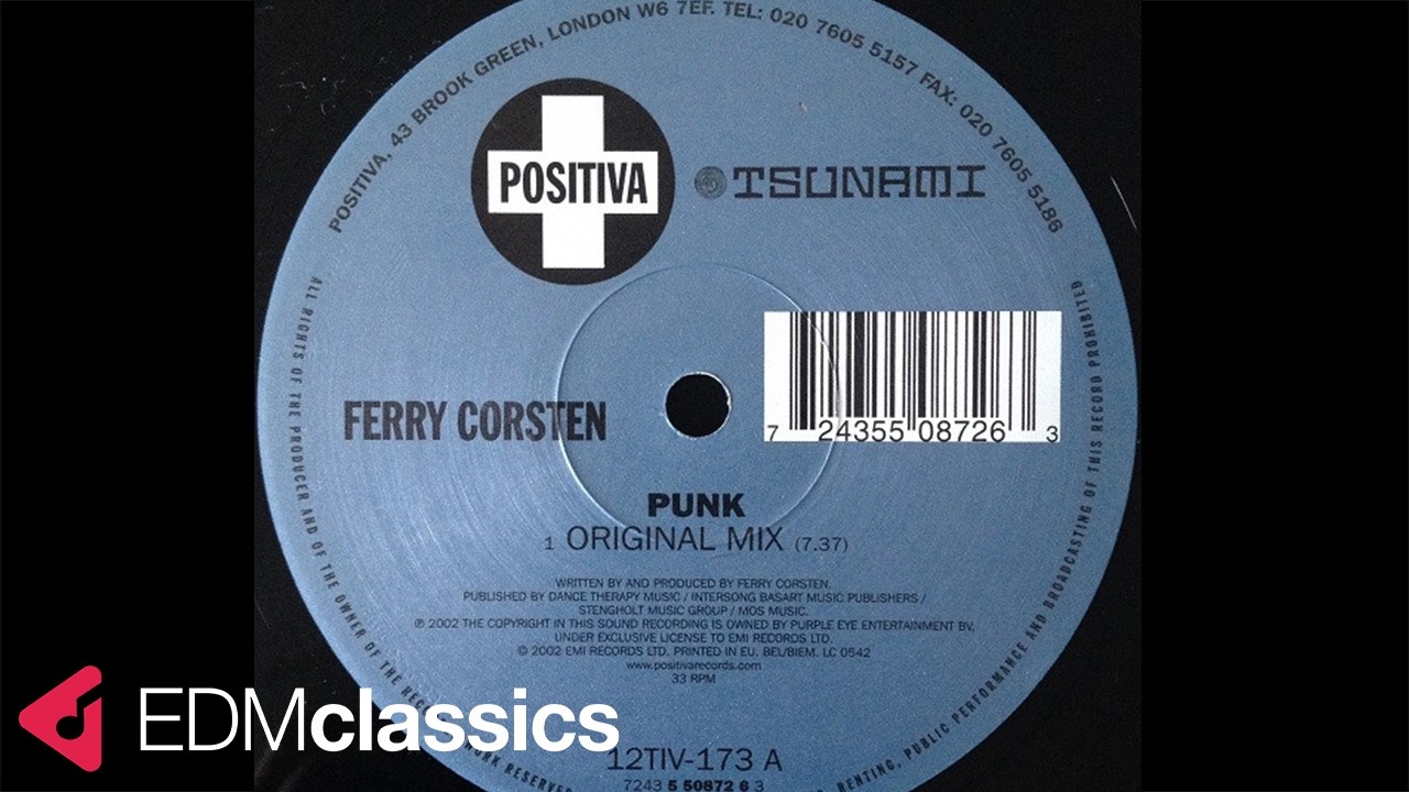 Ferry Corsten WKND レコード Ferry Corsten - Punk (Original Mix) (2002) - YouTube