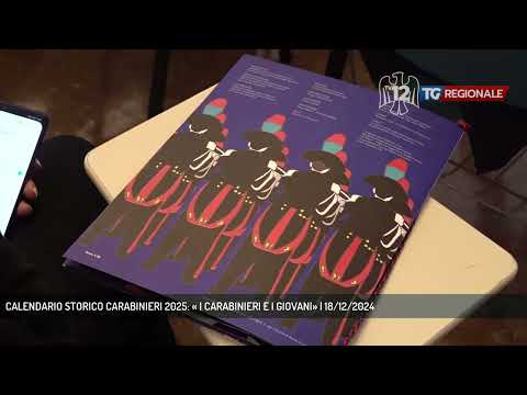 CALENDARIO STORICO CARABINIERI 2025: « I CARABINIERI E I GIOVANI» | 18/12/2024