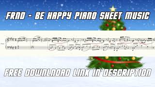 FRND - Be Happy Piano Sheet Music (Amyte Christmas Gift 3 of 5)