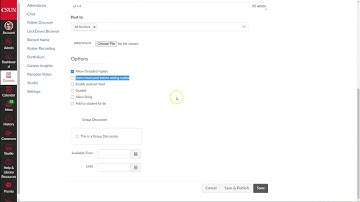 CSUN Creating an ungraded discussion