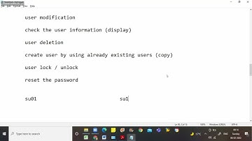 SAP Security ECC 6 | User Administration SU01