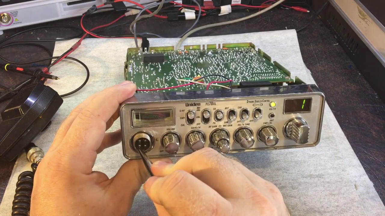 126 Uniden PC78XL CB Radio Repair and AMC Tuning YouTube