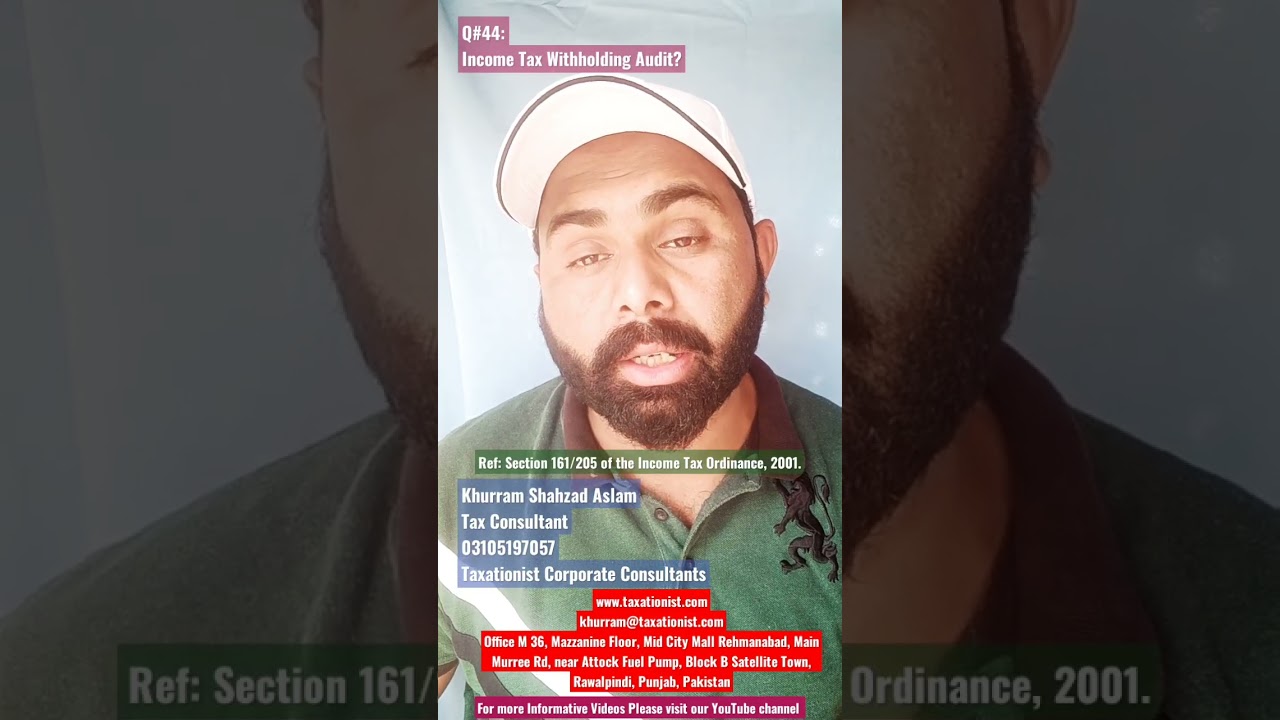 Income Tax Withholding Audit?