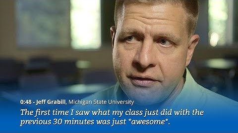 Jeff Grabill on the impact of formative assessment data on his teaching