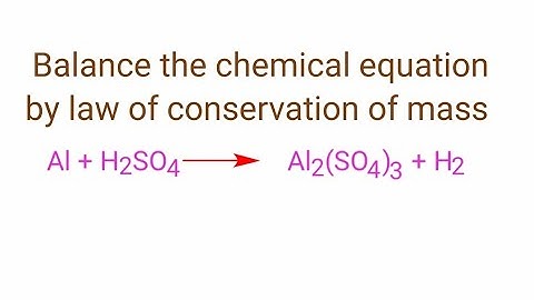 Al+H2SO4=Al2(SO4)3+H2 balance the chemical equation @mydocumentary838. al+h2so4=al2(so4)3+h2