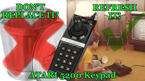 DON’T REPLACE IT! REFRESH IT! ATARI 5200 KEYPAD CONTROLLER! #atari5200 #nostalgia #retrogaming