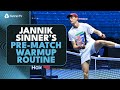 Jannik Sinner's Pre-Match Warm-Up Routine 🙆‍♂️| Nitto ATP Finals 2025