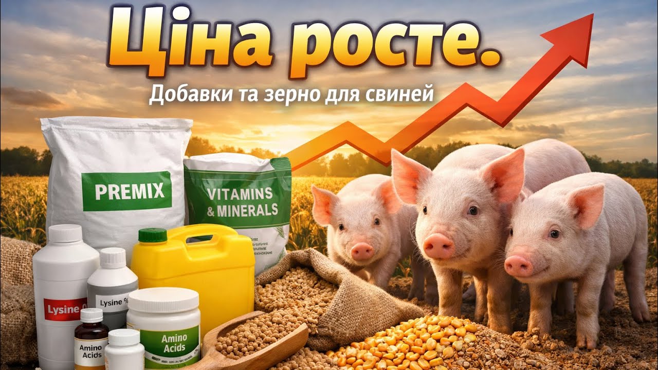 ЛЮТИЙ🥶⬅️ПОДОРОЖЧАННЯ ✅ЦІНИ НА ЗЕРНО Добавки для🐖чому Мало Поросят при опоросі