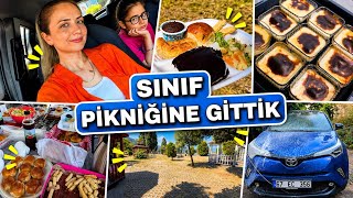 ARABA FENA OLMUŞ HALLETTİ‼️KIZIMIN SAHİLDE PİKNİĞİ VARDI😍MENÜDE NELER VAR❓CANI İSTEDİ SÜTLAÇ YAPTIM