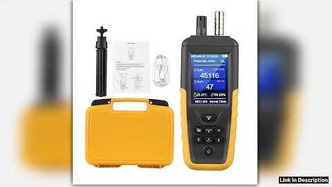 Dust Particle Counter Air Quality Monitor TC8100 High Sensitivity 3channel Pm032510um Temperature a