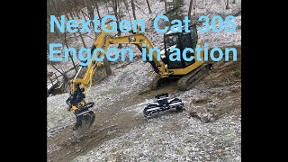 Caterpillar 306 with Tilt Rotator & Grapple | First Impressions from an Operator encon