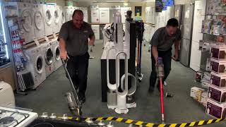 Dyson vs. Miele Cordless Vacuum Race 