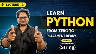 Famous String in Python Explained | Chapter 2 (Part 2) | Python Full Course | Zero to Placement Net Worth