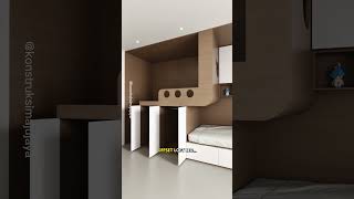 🤯 2-Kid Storage NIGHTMARE SOLVED! This Vertical Bunk Bed Hack Is PURE GENIUS! #shorts