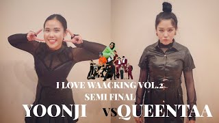 YOONJI (W) vs QUEENTAA / Semi final / 2020.02.02 I LOVE WAACKING VOL.2 Resimi