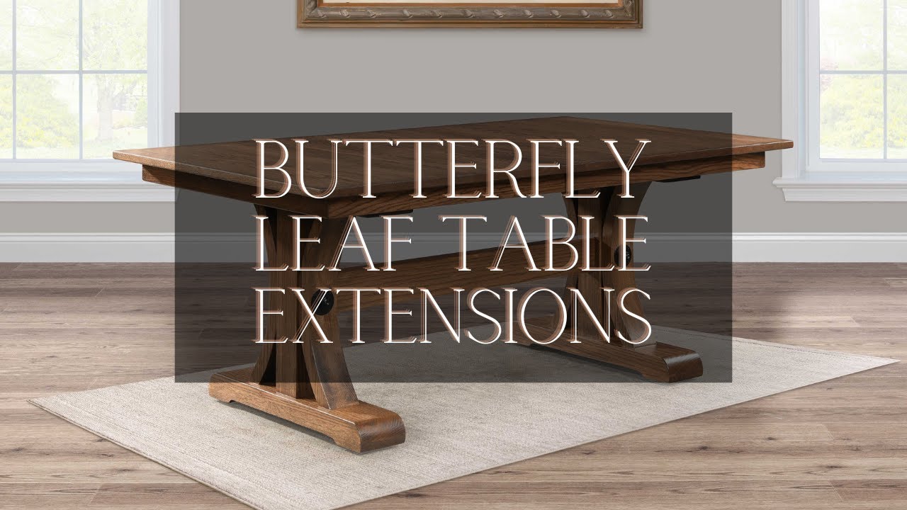 Finlay Brown Maple Butterfly Leaf Dining Table | Rustic Red Door