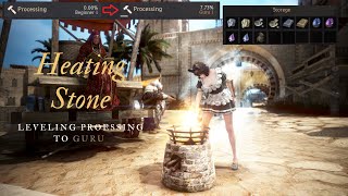 BDO Heating Stone And Leveling Processing (Beginner 1 To Guru 1)