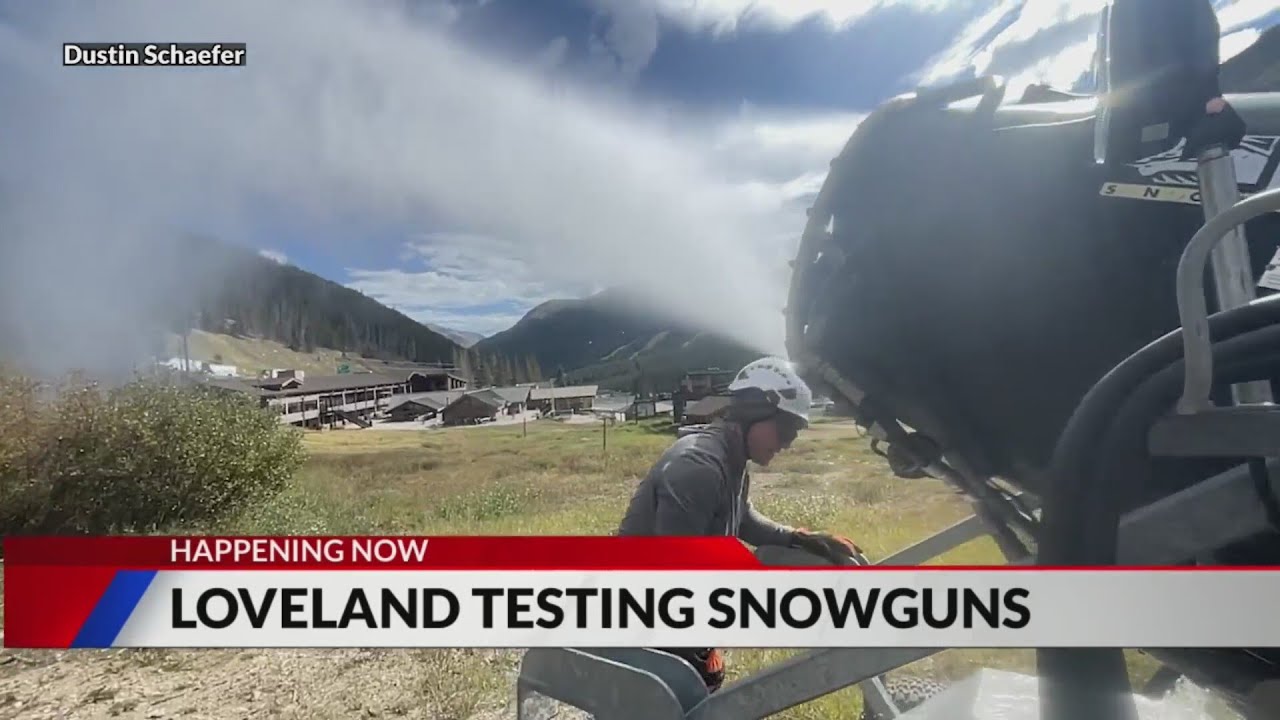 Loveland testing snowguns YouTube