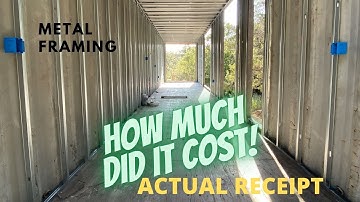 40Ft Container Metal Framing Cost: RECEIPT