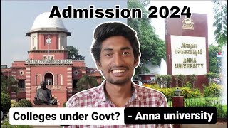 Anna University Colleges under Govt?🚨 | TNEA 2024 |  Engineering Admission 2024